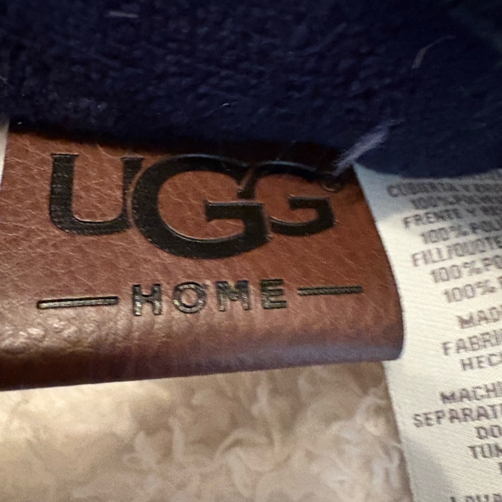 UGG Navy Comforter Set with Sherpa Lining - Picture 4 of 6